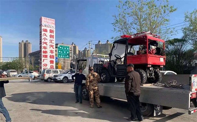 新疆五家渠保護(hù)站采購(gòu)5臺(tái)消防摩托車
